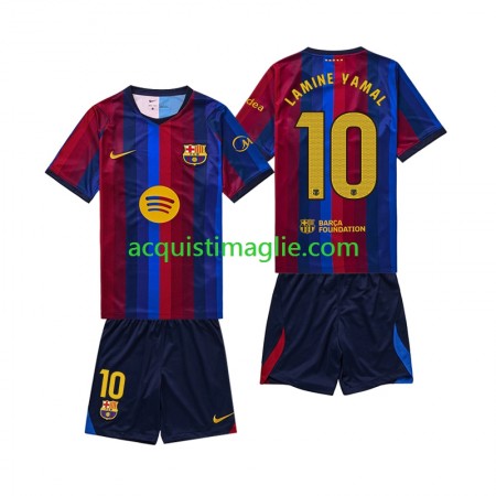 Divisa di Calcio Barcellona Lamine Yamal 10 Bambino Prima 2026/2027